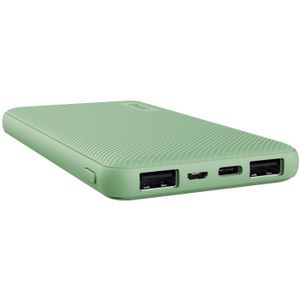 Trust Primo Eco Ultra Dunne USB-A/USB-C Powerbank 10.000 mAh Groen