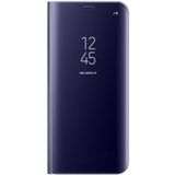 Samsung Galaxy S8 Plus Clear View Flip Case met Standaard Paars
