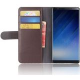 Samsung Galaxy Note 8 Echt Leren Hoesje met Pasjes Bruin