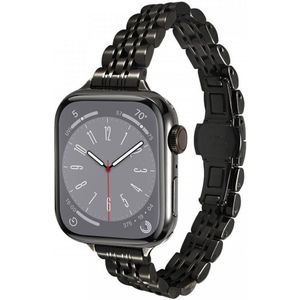 Apple Watch Bandje - 1-9/SE - 41MM/40MM/38MM - Roestvrij Staal - Zwart