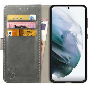 Rosso Element Samsung Galaxy S21 Hoesje Wallet Book Cover Grijs