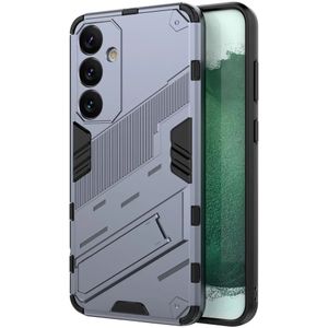 Samsung Galaxy S24 Plus Hoesje Shockproof Kickstand Back Cover Blauw