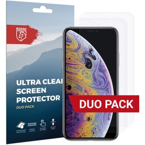 Rosso Apple iPhone X / XS Ultra Clear Screen Protector Duo Pack