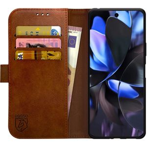 Rosso Element Google Pixel 9 / 9 Pro Hoesje Book Case Wallet Bruin