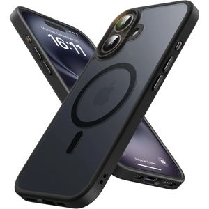 Apple iPhone 16 Plus Hoesje met MagSafe Back Cover Matte Zwart