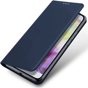 Dux Ducis - Slim Softcase Bookcase - Donkerblauw - Geschikt voor Samsung Galaxy A36/A56