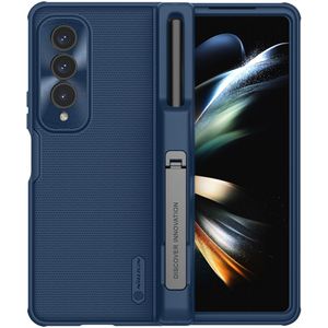 Nillkin Super Frosted Shield Samsung Z Fold 4 Hoesje Pen Edition Blauw