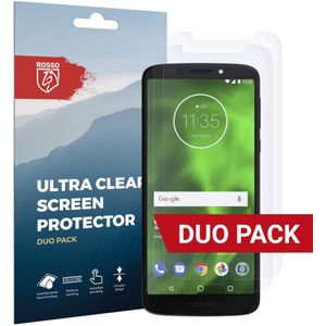 Rosso Motorola Moto G6 Plus Ultra Clear Screen Protector Duo Pack