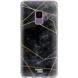 HappyCase Samsung Galaxy S9 Hoesje Flexibel TPU Zwart Marmer Print