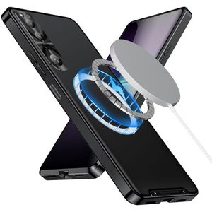 Sony Xperia 1 V Hoesje met MagSafe Back Cover Matte Zwart