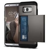 Spigen Slim Armor Card Slot Samsung Galaxy S8 Hoesje Gunmetal