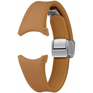 Origineel Samsung Watch Bandje 20MM Slim D-Buckle - Leer (S/M) Bruin
