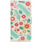 Huawei Mate 20 Lite Bookcase Hoesje met Print Bloemen