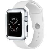 Apple Watch 44MM / 42MM Hoesje Metaal Frame met Magneetsluiting Zilver