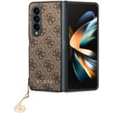 Guess Samsung Galaxy Z Fold 4 Hoesje Charm Back Cover Bruin