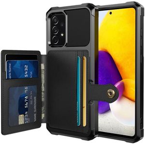 Samsung Galaxy A53 3 in 1 Back Cover Portemonnee Hoesje Zwart