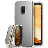 Ringke Fusion Mirror Samsung Galaxy A8 2018 Hoesje Zilver