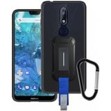 Armor X BX-Series Nokia 7.1 Robuust Hoesje Transparant Zwart