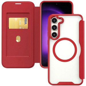 Samsung Galaxy S23 Hoesje met MagSafe Book Case Rood