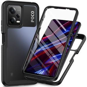 Xiaomi Redmi Note 12 5G / Poco X5 Hoesje Full Protect 360° Cover Zwart