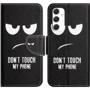 Samsung Galaxy A16 Hoesje Portemonnee Book Case Don't Touch Print