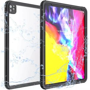 Apple iPad Pro 12.9 2020 Hoes Waterdicht Full Protect Cover IP68 Zwart