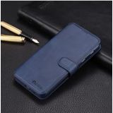 Samsung Galaxy A6 Plus Luxe Portemonnee Hoesje Blauw