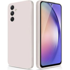 Samsung Galaxy A54 Hoesje Camera Bescherming Dun TPU Back Cover Beige