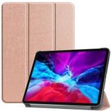 Apple iPad Pro 12.9 (2020) / (2018) Tri-Fold Flip Case Roze