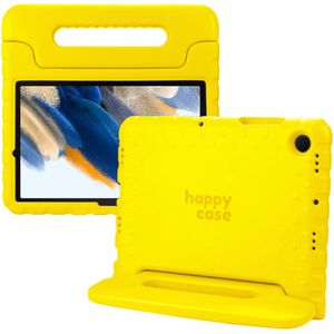 HappyCase Samsung Galaxy Tab A8 Kinder Tablethoes met Handvat Geel