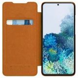 Nillkin Qin Series Book Samsung Galaxy S20 Hoesje Leer Bruin