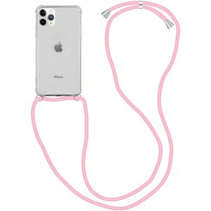 Apple iPhone 11 Pro Hoesje Back Cover met Koord Roze