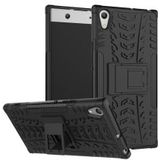Robuust Hybride Sony Xperia XA1 Ultra Hoesje Zwart