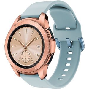 Universeel Smartwatch 20MM Bandje - Siliconen - Met Gespsluiting - Blauw
