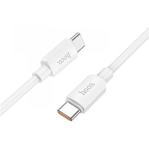 Hoco X96 60W Fast Charge PD USB-C naar USB-C Snellaad Kabel 1M Wit