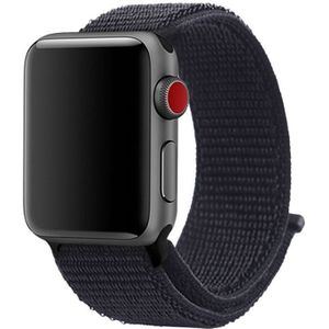 Apple Watch Bandje - 1-9/SE/Ultra 49MM/45MM/44MM/42MM - Klittenband - Zwart