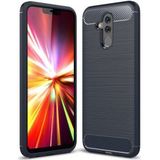 Huawei Mate 20 Lite Geborsteld TPU Hoesje Blauw