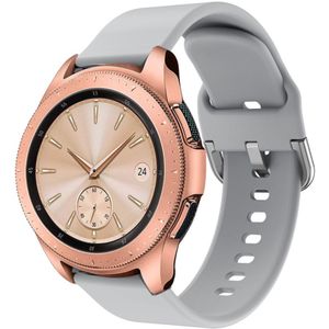 Universeel Smartwatch 20MM Bandje - Siliconen - Met Gespsluiting - Grijs