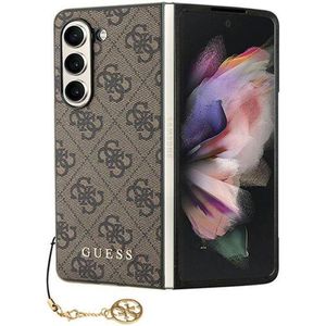 Guess Samsung Galaxy Z Fold 5 Hoesje Charm Back Cover Bruin