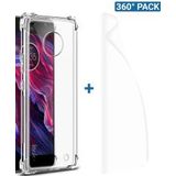 IMAK Motorola Moto X4 Hoesje TPU met Screenprotector Transparant
