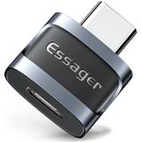 Essager USB-C naar Micro USB Adapter 3A On The Go Converter Blauw