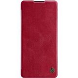 Nillkin Qin Series Book Samsung Galaxy S10 Lite Hoesje Leer Rood
