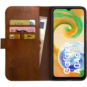 Rosso Element Samsung Galaxy A04s Hoesje Book Cover Wallet Bruin