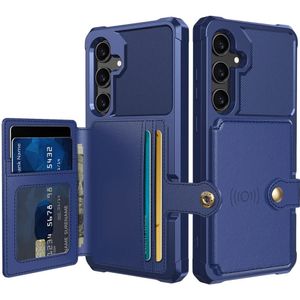 Samsung Galaxy A35 3 in 1 Back Cover Portemonnee Hoesje Donkerblauw