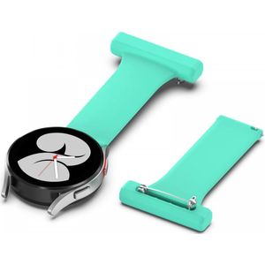 Universeel Smartwatch 20MM Verpleegkundige Band Voor Dames - Siliconen - Mint