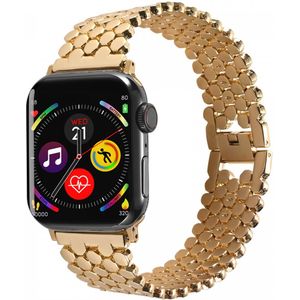 Apple Watch Bandje - 1-9/SE 41MM/40MM/38MM - Honingraat - RVS - Goud