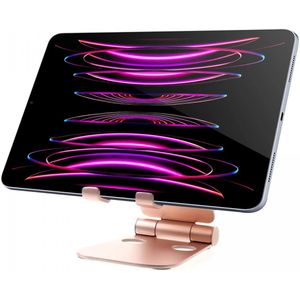 Universele Verstelbare Aluminium Houder Smartphone en Tablet Roze