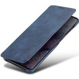 Samsung Galaxy S20 Plus Hoesje Retro Bookcase met Kaarthouder Blauw
