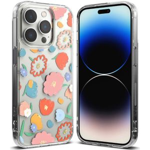 Ringke Fusion Apple iPhone 14 Pro Max Hoesje Back Cover Floral