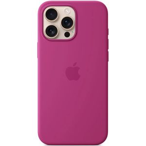 Origineel Apple iPhone 16 Pro Max Hoesje MagSafe Silicone Case Fuchsia